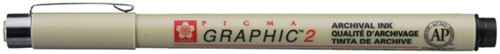 Fineliner Sakura Pigma Graphic 2.0mm zwart