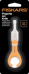 Vingertipmes Fiskars met SoftGrip oranje