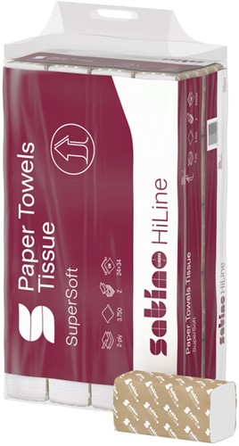 Handdoek Satino Prestige W-vouw 21x32cm 2-laags 3000st