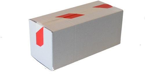 Waarschuwingstape Budget rood/wit 50mmx66m-3