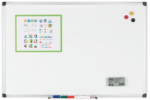 Whiteboard Quantore 90x60cm emaille magnetisch-3