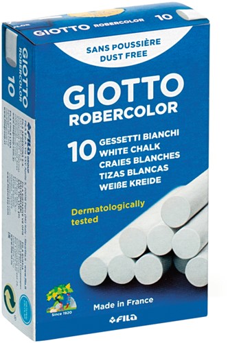 Schoolbordkrijt Giotto wit doos à 10 stuks