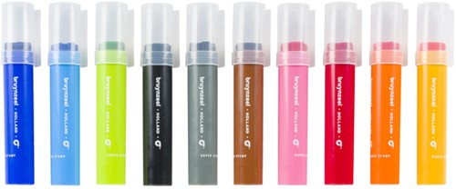 Stempel Bruynzeel Kids Super Stamp set à 10 kleuren-2