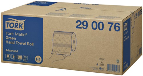 Handdoekrol Tork H1 290076 Advanced 2laags 6rollen groen-2