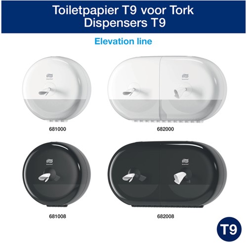 Toiletpapier Tork T9 472193 Advanced 2laags 620vel 12rollen wit-3