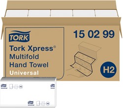 Handdoek Tork H2 150299 Universal 2laags 21x23cm 20x237st
