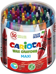 Waxkrijtjes Carioca pot à 50 stuks kleuren