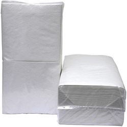 Servetten Blanco 1/4vouw 1-laags 4500st
