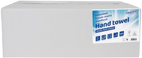 Handdoek Cleaninq H2 i-vouw 2-laags 203x320mm 25x120 vel wit