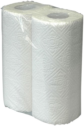 Keukenrol Cleaninq 2-laags 50 vel wit-2