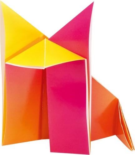 Vouwblaadjes Folia Regenboog 15x15cm assorti pak à 100 vel-3