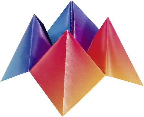 Vouwblaadjes Folia Regenboog 15x15cm assorti pak à 100 vel-3