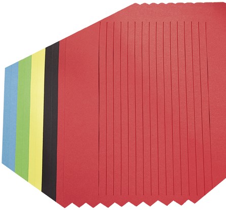 Vlechtstrokenpapier Folia 130g/m² 35x50cm assorti pak à 10 vel-2
