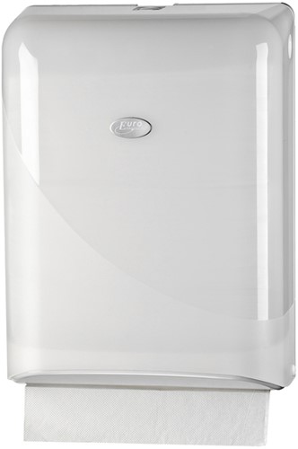 Dispenser Euro Pearl vouwhanddoekken Z-vouw wit