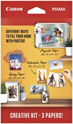 Fotopapier Canon creatieve kit met 3 soorten papier