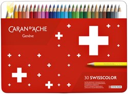 Kleurpotloden Caran d'Ache Swisscolor 30stuks ass