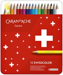 Kleurpotloden Caran d'Ache Swisscolor 18stuks ass