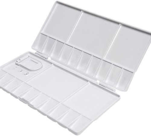 Palet Conda uitklapbaar 10x20/20x20cm plastic met duimgat wit