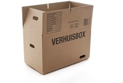 Verhuisdoos Budget 370x650x350 dubbelgolf bruin