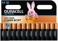 Batterij Duracell Optimum 12xAA