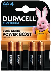 Batterij Duracell Optimum 4xAA