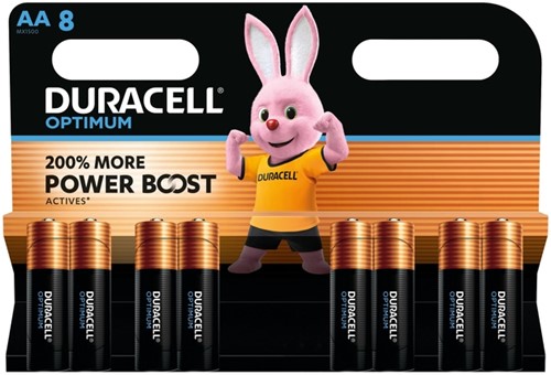 Batterij Duracell Optimum 8xAA
