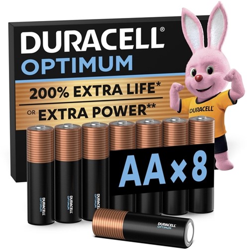Batterij Duracell Optimum 8xAA