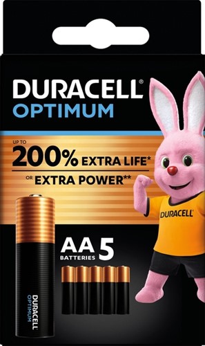 Batterij Duracell Optimum 5x AA