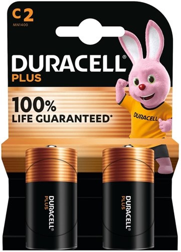 Batterij Duracell Plus 2xC