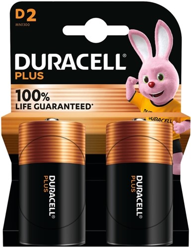 Batterij Duracell Plus 2xD