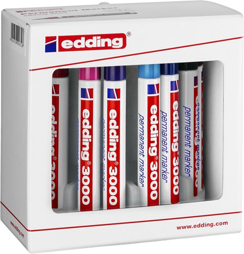 Viltstift edding 3000 rond assorti 1.5-3mm set à 10 stuks