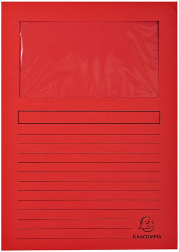 Insteekmap Exacompta Forever met venster A4 120g  karton assorti-2