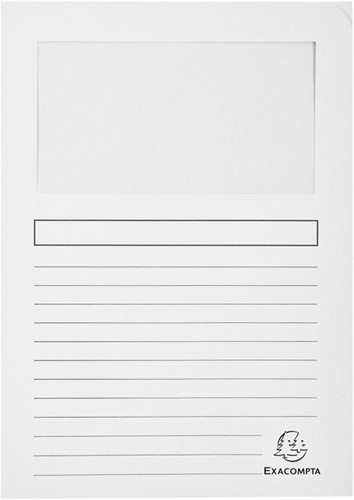 Insteekmap Exacompta Forever met venster A4 120g  karton assorti-3