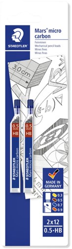 Potloodstift Staedtler Mars Carbon Micro 0.5mm HB blister