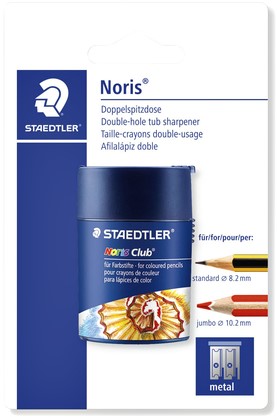 Puntenslijper Staedtler Noris dubbel met opvangbakje