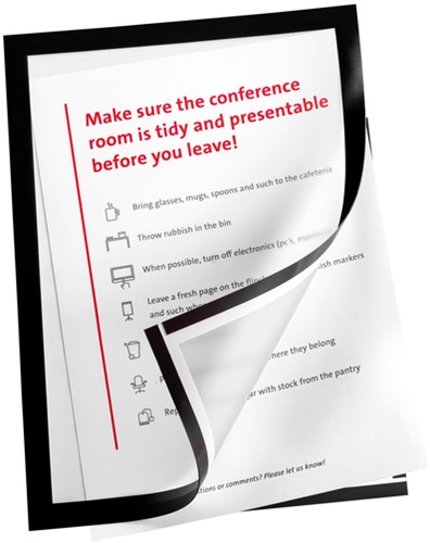 Infokader Quantore A3 zelfklevend zwart 2 stuks