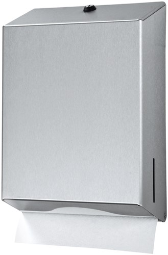 Dispenser Euro vouwhanddoekken RVS