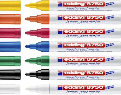 Paintmarker edding 8750 industrie 2-4mm geel-2