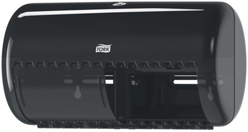 Toiletpapierdispenser Tork T4 Elevation duo zwart 557008