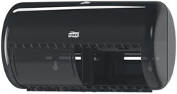 Toiletpapierdispenser Tork T4 Elevation duo zwart 557008