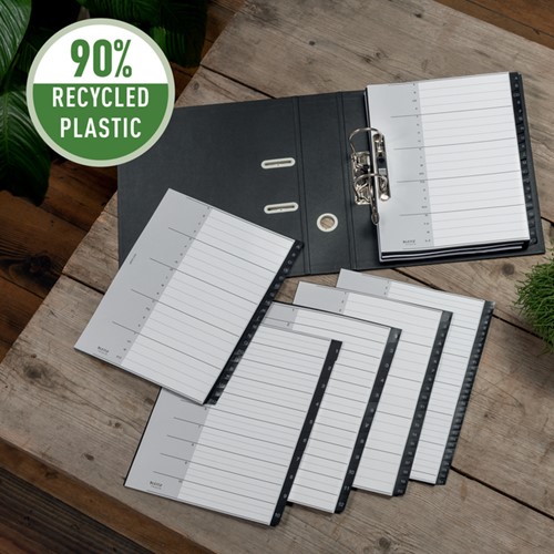 Tabblad Leitz Recycle A4 11-gaats A-Z extra breed PP-3