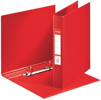 Ringband Esselte VIVIDA A5 42mm 30% gerecycled PP folie rood-2