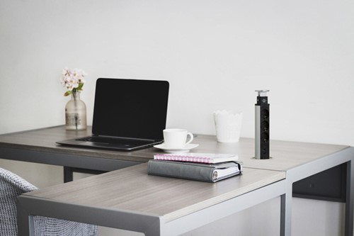 Stekkerdoos Brennenstuhl toren 3vdig incl 2 USB 2 meter zwart/zilver-2