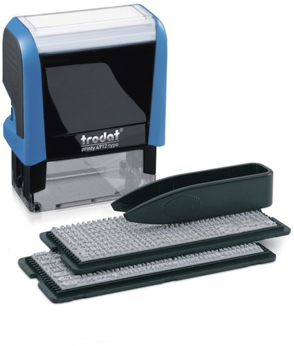 Tekststempel Trodat Printy 4912 Typomatic letterset en pincet