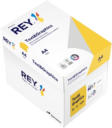Kopieerpapier Rey Text & Graphics A4 80gr wit 500 vel-3