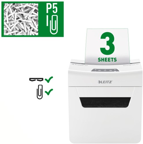 Papiervernietiger Leitz IQ Protect Premium 3M snippers 2x15mm-3