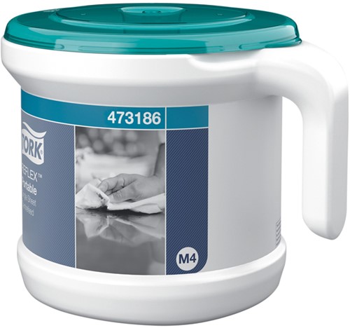 Reinigingsdoekdispenser Tork M4 Reflex Performance dispenserdoos startpakket wit 473186-3