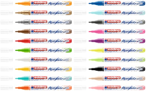 Acrylmarker edding e-5300 fijn neon geel-3