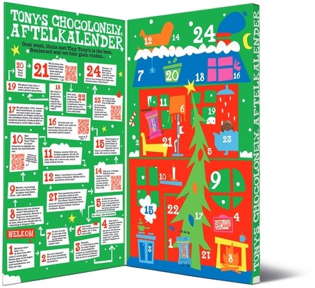 Chocolade Tony's Chocolonely Kerst big Tiny calendar 225gr assorti-3