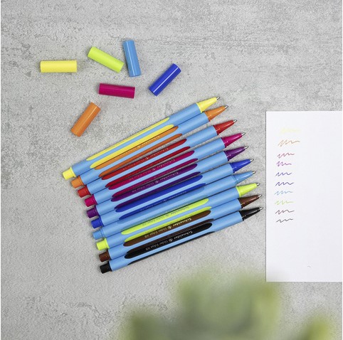 Balpen Schneider Slider Edge extra breed assorti etui à 6 stuks-3
